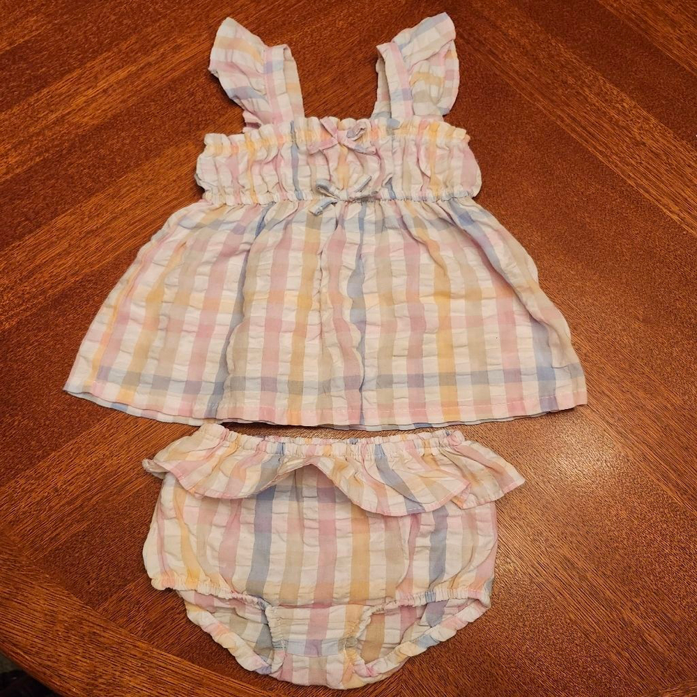 Girls Nanette Lepore Matching Set 18 Months Multicolor Plaid A2